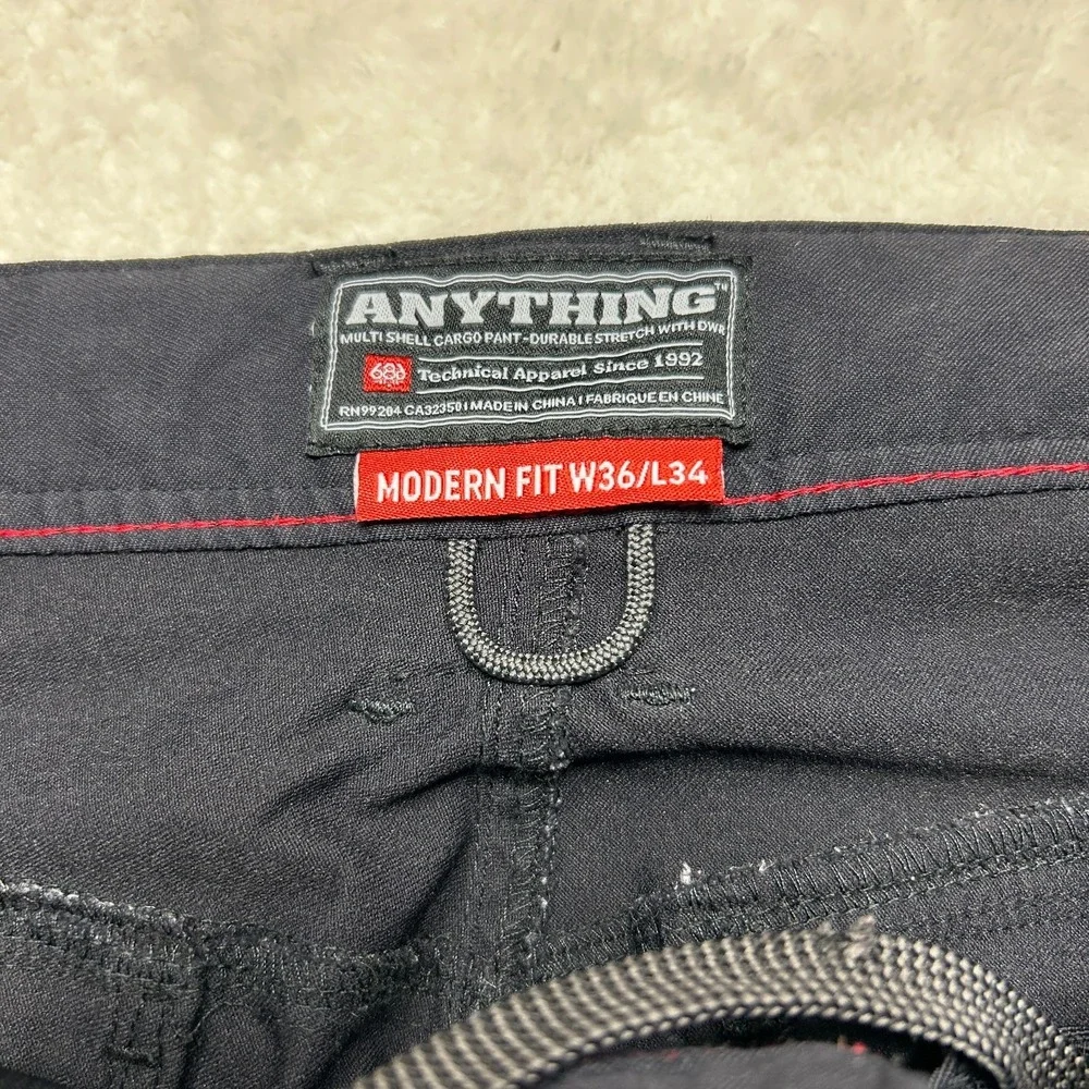 686 Anything Multi Shell Cargo Pants Mens 36x34 Blue Durable Stretch 
